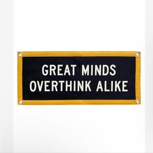 Oxford Pennant Holy Smokes Banner Great Minds Overthink Alike Flag
